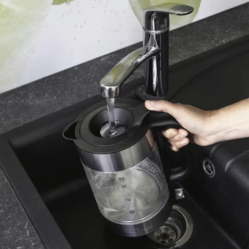 Electric kettle ProfiCook PC-WKS 1322 G — 1.7 L, 2200 W, glass & stainless steel, cordless
