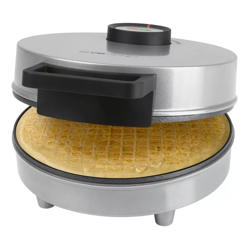 Clatronic HA 3833 Waffle Horn Maker, Silver