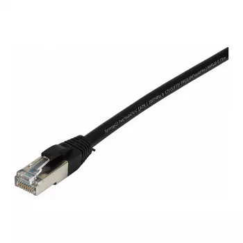Synergy21 Patch Cable RJ45, CAT8.1 2000Mhz, 0,15m, black, S-STP(S/FTP), TPE/LSZH(SuperFlex), AWG26,