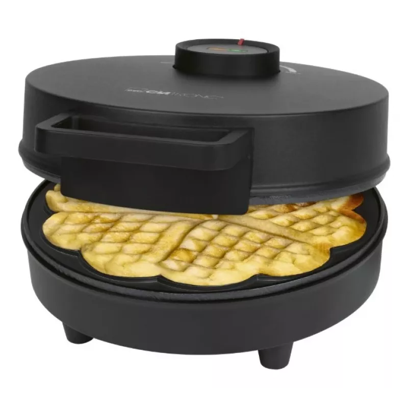 Clatronic WA 3832 Heart Waffle Maker, Black