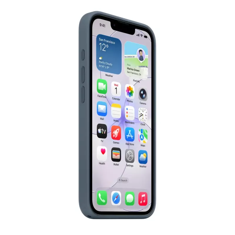 Silicone Case with MagSafe for Apple iPhone 17e — Anchor Blue, Cover, fits 6.1 inch (15.5 cm)