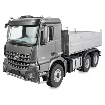 Remote-control Amewi Mercedes Arocs Muldenkipper 6x6 1:14 RTR anthracite, scale 1:14, 6x6 drive