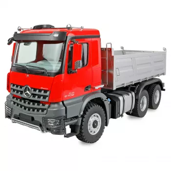 Radio-controlled truck Amewi Mercedes-Benz Arocs Muldenkipper 6x6 1:14 RTR red