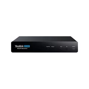 AVoIP Decoder Receiver Yealink DE300 with advanced audio processing and network connectivity