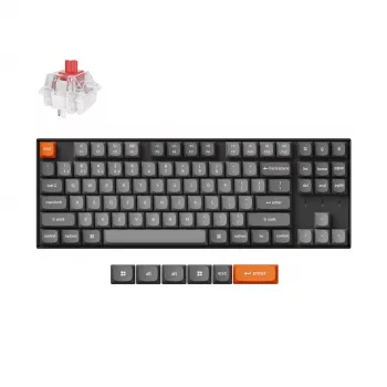 Keychron K8 Max Keyboard Universal USB RF Wireless Bluetooth Black 80% Mechanical