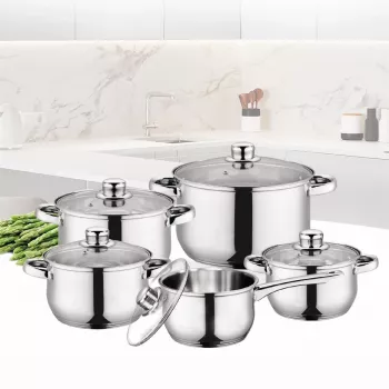 Cookware set Maestro MR-2020-10 — 10-piece pot and pan set