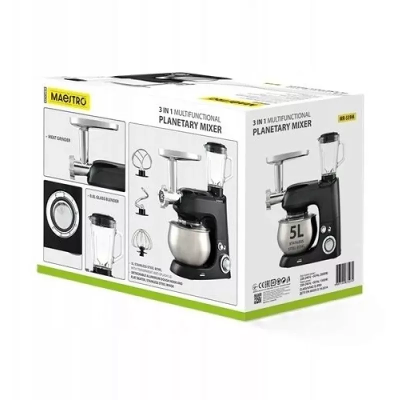 Planetary Mixer Maestro MR-559-M 3-in-1, 2000W, multifunction kitchen robot