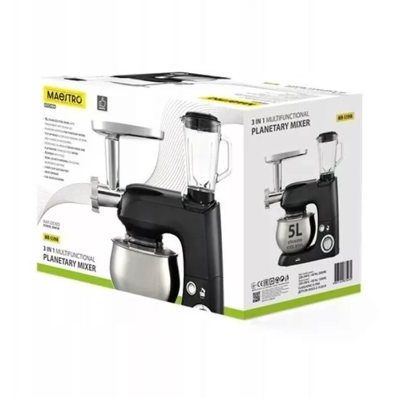 Planetary Mixer Maestro MR-559-M 3-in-1, 2000W, multifunction kitchen robot