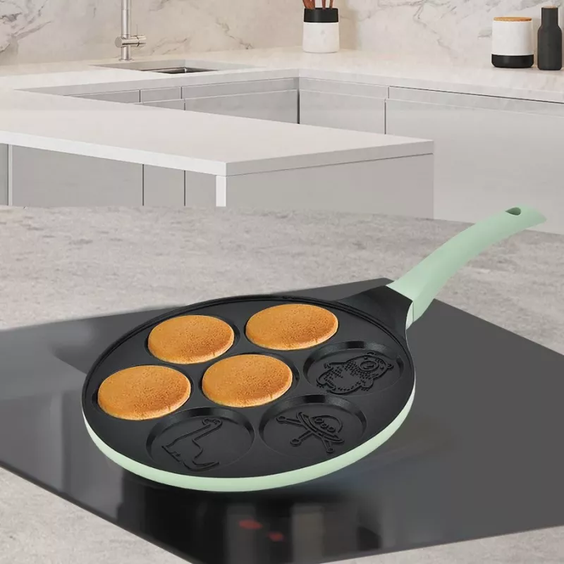 Pancake pan Maestro MR-1222-D CUTE — 26 cm aluminium non-stick crepe pan, green