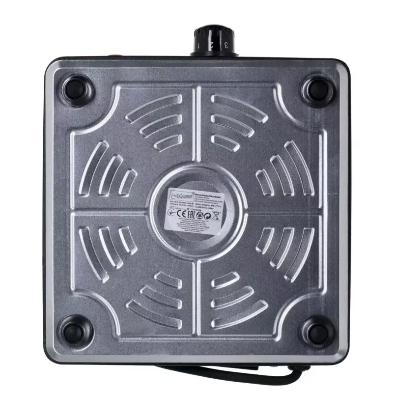 Maestro MR-771-1 Single Burner Electric Hotplate, 1500W, Cast Iron Plate, Black
