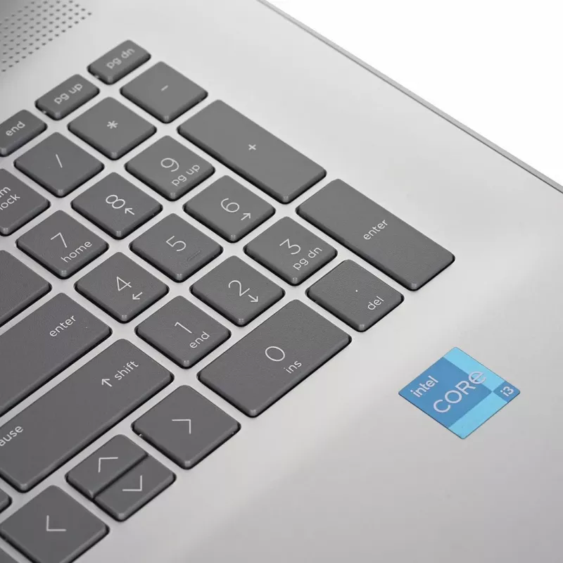 Laptop HP 17-CN3003D — 17.3 inch display, Intel Core i3-N305, 8GB RAM, 256GB SSD, Bluetooth, Windows 11, Silver