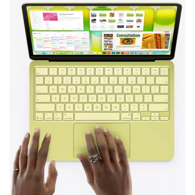 Laptop Apple MacBook Neo 13-inch — A18 Pro 6‑core CPU / 5‑core GPU, 8GB RAM, 256GB SSD, 2408×1506 display, macOS Tahoe, Lime