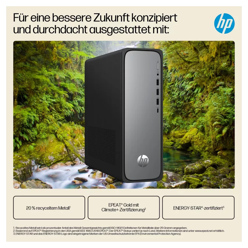 HP OmniDesk S03-0032ng - Slim desktop - Core i3 i3-14100 - Complete system - Core i3