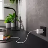Wall Charger DIGITUS USB GaN 45W — 1× USB-C, 1× USB-A, Input 100–240V, White