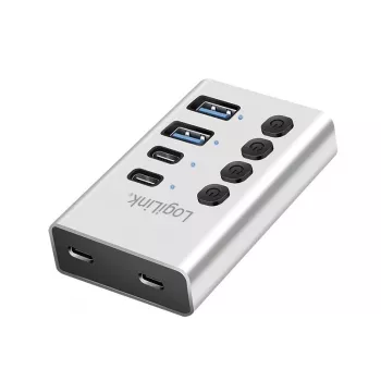 Hub USB3.2 Gen1, 4 ports , USB-A/C, on/off Switch