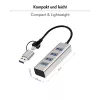 Hub USB3.0 4-porty USB- A 5Gbit/s