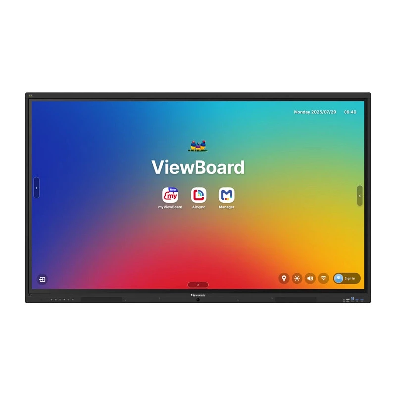 ViewBoard 41 serie touchscreen 65INCH UHD, Android 16 EDLA, IR 450 nits, 2x20W + sub 15W + 8 array mic, 3 x USB-C 8/128GB, 8-core C