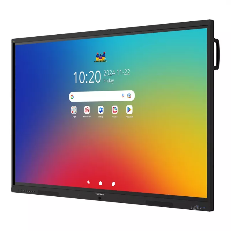ViewBoard 41 serie touchscreen 75INCH UHD, Android 16 EDLA, IR 450 nits, 2x20W + sub 15W + 8 array mic, 3 x USB-C 8/128GB, 8-core C