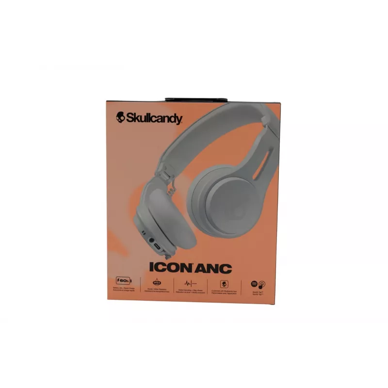 Skullcandy Icon ANC Wireless On-Ear Headphones Orange Glow Bluetooth 5.3 ANC (S5IOW-S951)