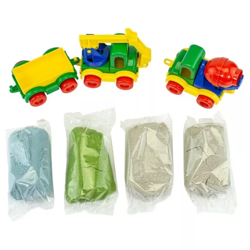 TUBAN Tuban TU3865 art/craft toy — dynamic sand (Fluffy) construction play set, made in Poland