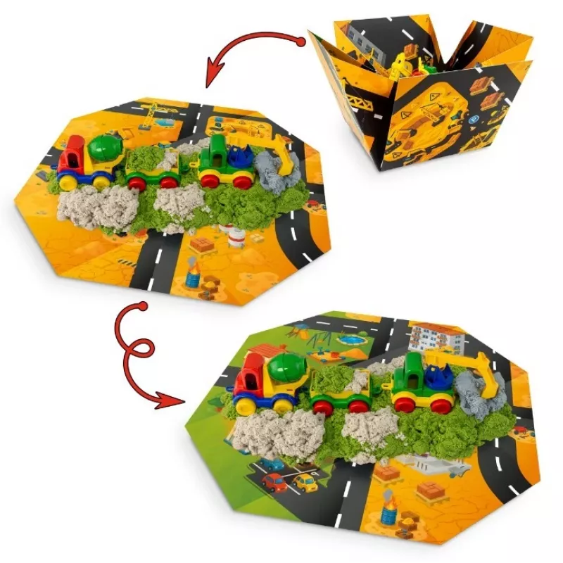 TUBAN Tuban TU3865 art/craft toy — dynamic sand (Fluffy) construction play set, made in Poland