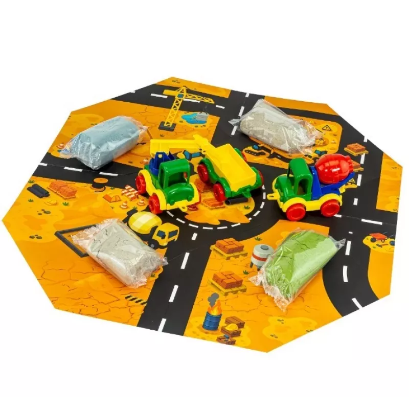 TUBAN Tuban TU3865 art/craft toy — dynamic sand (Fluffy) construction play set, made in Poland