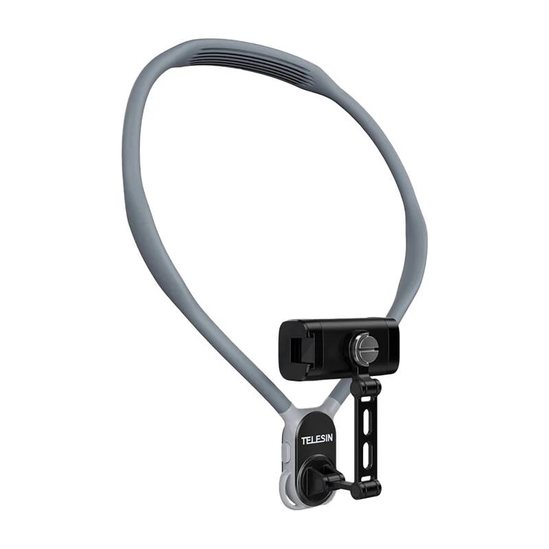 Neck mount Telesin S2-HNB-02 with cell phone holder — neck-worn smartphone holder for hands-free filming and viewing
