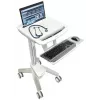 Multimedia Laptop Cart ERGOTRON StyleView EMR SV41-6100-0 — white, aluminium/plastic, 51 cm height adjustment, 26 kg