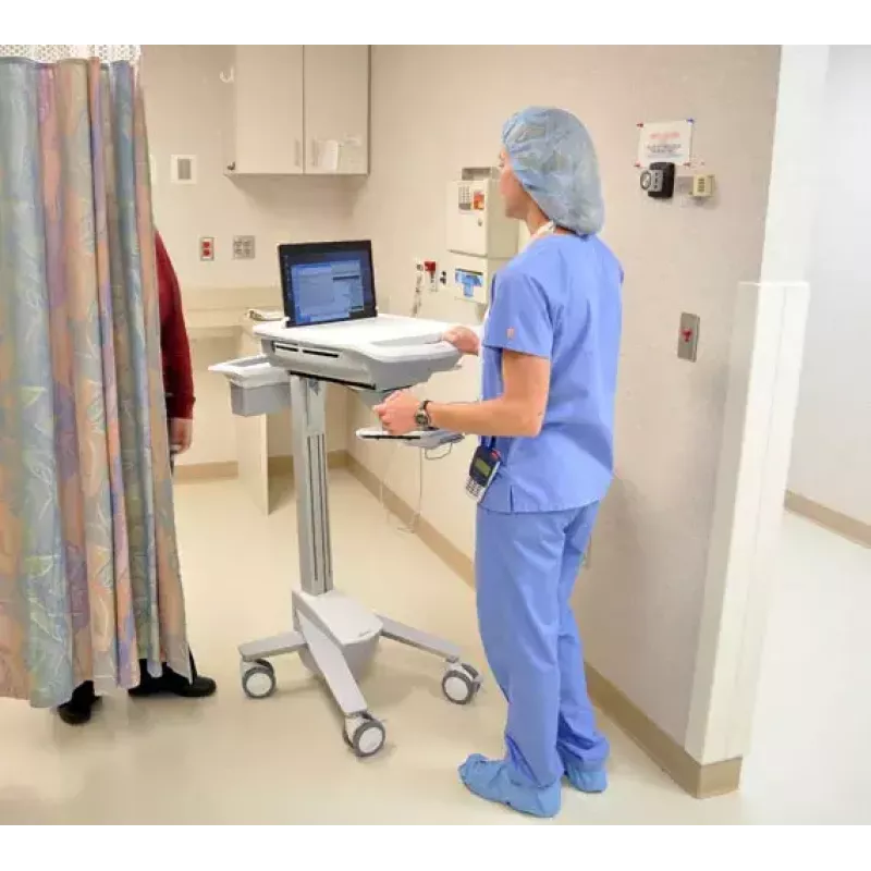 Multimedia Laptop Cart ERGOTRON StyleView EMR SV41-6100-0 — white, aluminium/plastic, 51 cm height adjustment, 26 kg