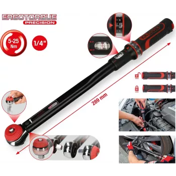 KS TOOLS ERGOTORQUE - Torque Wrench - 1/4 - 5 - 25 N·m