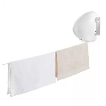 Wall-mounted clothesline Leifheit Rollfix Single 80 Longline — space-saving retractable drying line