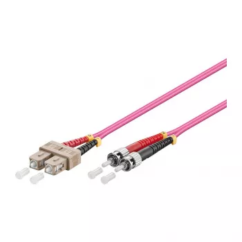 Patch Cable LWL Duplex OM4 (Multimode, 50/125) SC/ST, LSZH, reversible polarity, 3m, Good Connections®