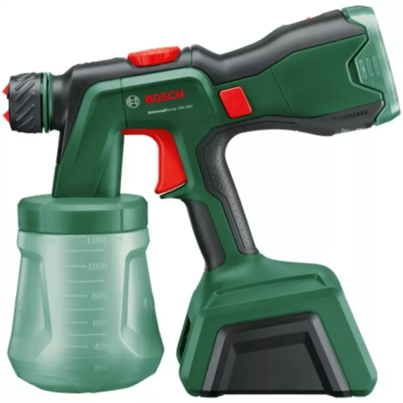 Battery-spray gun UniversalSpray 18V-300 solo (Green, without Battery and Charger, POWER FOR ALL ALLIANCE)
