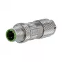 METZ CONNECT M12 Plug D-kodiert IP67 Cat. 5 feldkonfektionierbar straight