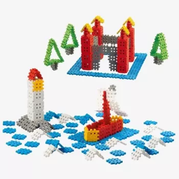 Construction blocks Marioinex Mini Waffle 200 pieces — plastic interlocking building set