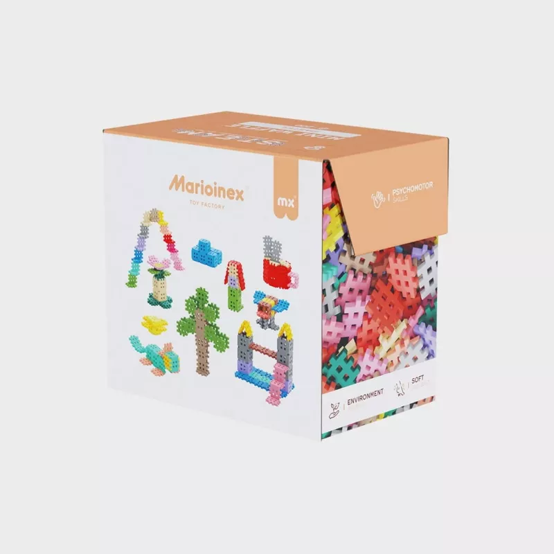 Construction Blocks Marioinex Mini Waffle 200 pieces pastel — building set for children