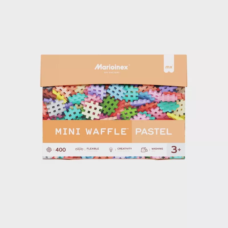 Construction Blocks Marioinex Mini Waffle 400 pieces pastel — building set for children