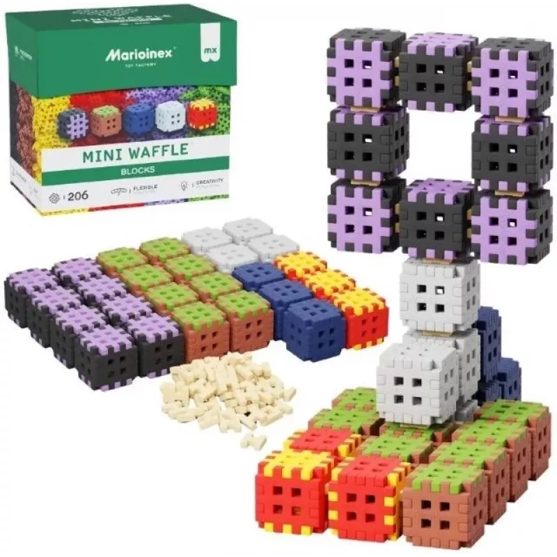 Construction Blocks Marioinex Mini Waffle 206 pieces — children's building set