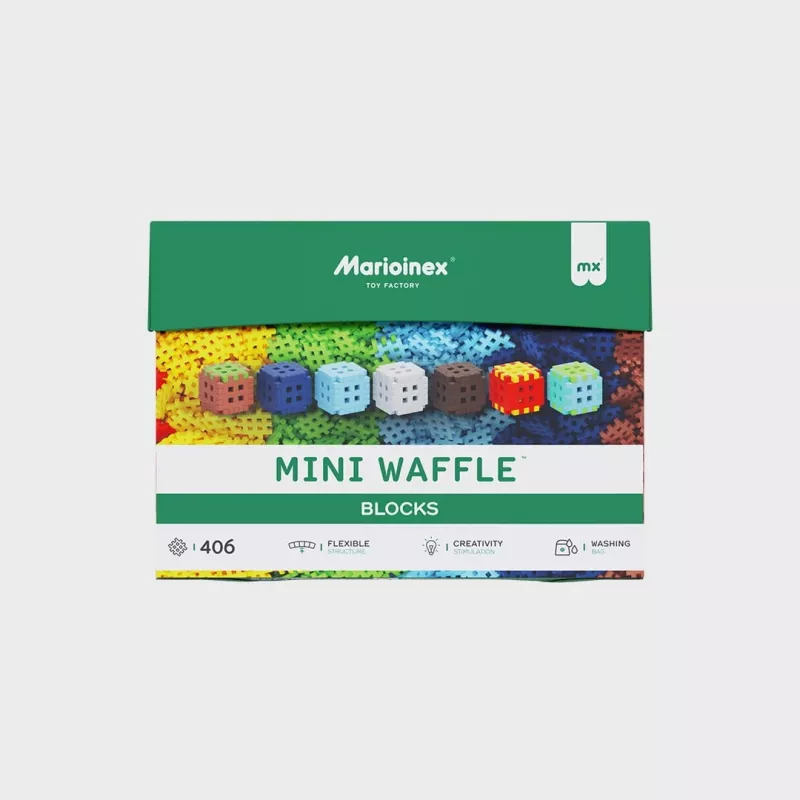 Construction Blocks Marioinex Mini Waffle 406 pieces — building set for creative play