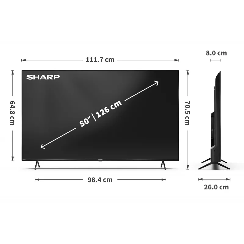 TV LED 50 inches 50GK4445E