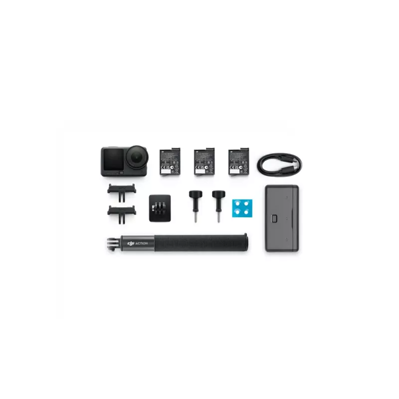 Action camera DJI Osmo Action 6 Adventure Combo — 38 MP, 4K Ultra HD, 1/1.1 inch CMOS, 155° FOV, 2x digital zoom