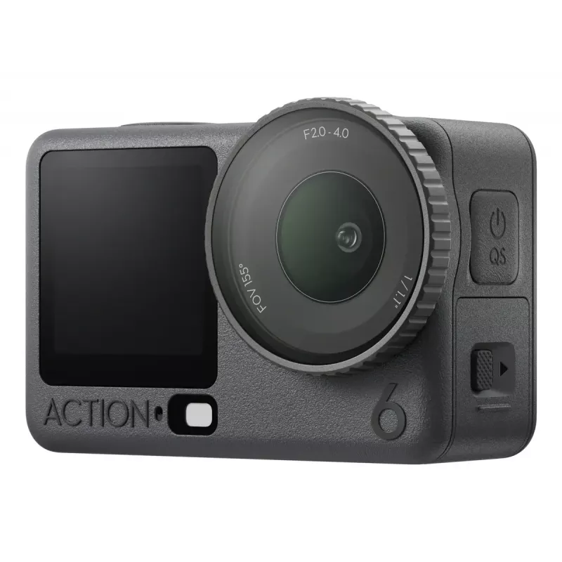Action camera DJI Osmo Action 6 Adventure Combo — 38 MP, 4K Ultra HD, 1/1.1 inch CMOS, 155° FOV, 2x digital zoom