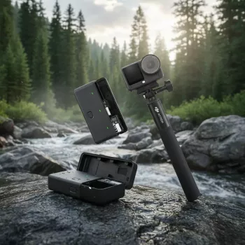 Action camera DJI Osmo Action 6 Adventure Combo — 38 MP, 4K Ultra HD, 1/1.1 inch CMOS, 155° FOV, 2x digital zoom