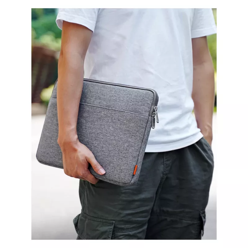 Sleeve case Inateck LB01005 for 35.6 cm (14 inch) laptops, grey, monochromatic surface