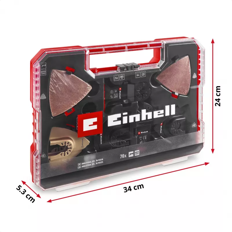 Circular saw blade EINHELL 708170 for HM/BiM HCS — compatible with aluminium, oxide, chrom-vanadium steel