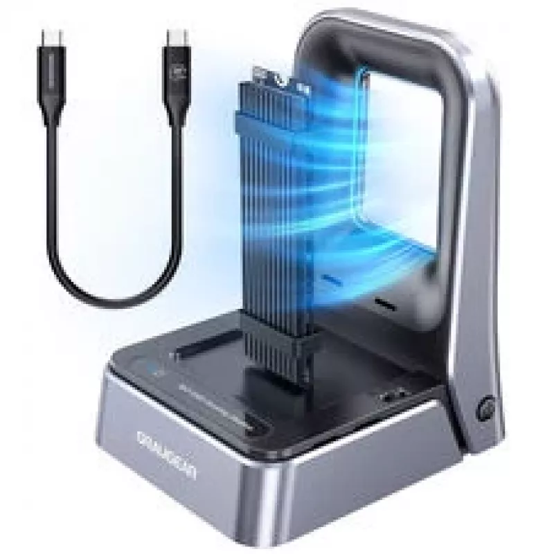 Docking Station GrauGear G-M2DK2-20G for M.2 NVMe and M.2 NGFF (SATA) SSDs, USB 3.2