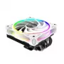 CPU cooler Akasa SOHO H6L RGB white — low-profile heatsink with RGB fan, compatible with mini-ITX compact systems