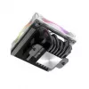 CPU cooler Akasa SOHO H6L RGB white — low-profile heatsink with RGB fan, compatible with mini-ITX compact systems