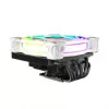 CPU cooler Akasa SOHO H6L RGB white — low-profile heatsink with RGB fan, compatible with mini-ITX compact systems