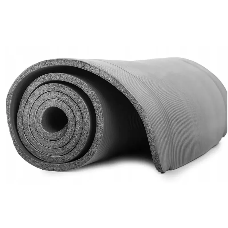 Extralink | Exercise Mat | fitness grey yoga and aerobics 180x60cm
